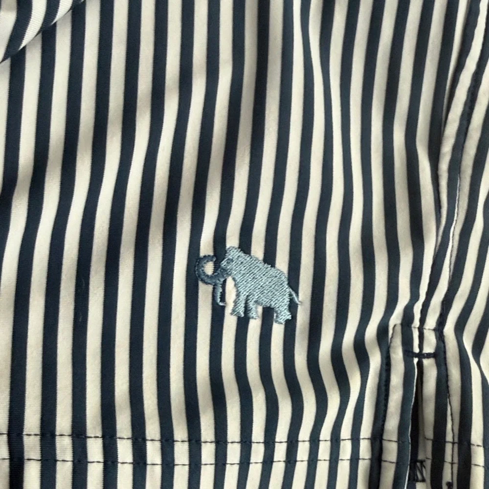 Peter Millar Jubilee Boxer Blue and White Striped Shorts